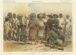 Pamono People from Laos, Siam and Southern China, 1873, Lithograph on Paper> Work On Paper