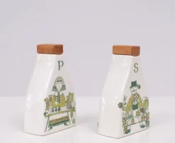Pamono Pepper & Salt Shaker by Figgjo Flint, 1960s, Set of 2><noscript><img width=