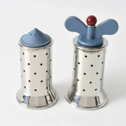 Pamono Pepper Grinder and Salt Shaker by Michael Graves for Alessi, 1990s, Set of 2><noscript><img width=