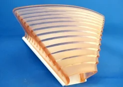 Hot Pamono Pergamo Wall Lamp in Pink Satin Glass by Angelo Mangiarotti for Artemide, Italy, 1950s