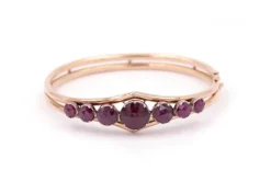 Pamono Perpignan Garnet Bangle Bracelet> Bracelets