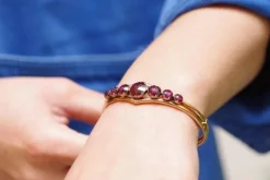 Pamono Perpignan Garnet Bangle Bracelet><noscript><img width=