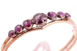 Pamono Perpignan Garnet Bangle Bracelet><noscript><img width=