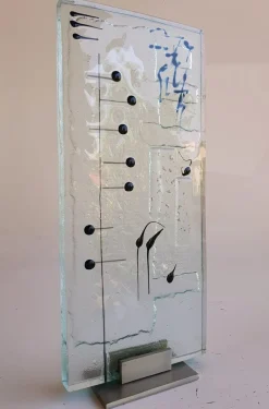 Pamono Perrin, Silent Score, 2001, Sculpted Glass><noscript><img width=