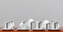 Clearance Pamono 8-Person Porcelain Tea or Coffee Service by Mario Bellini for Rosenthal, 1986, Set of 18