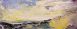 Clearance Pamono Peter M. Hicks, Scaling Dam, North Yorkshire Landscape, 1980s, Oil on Canvas, Framed