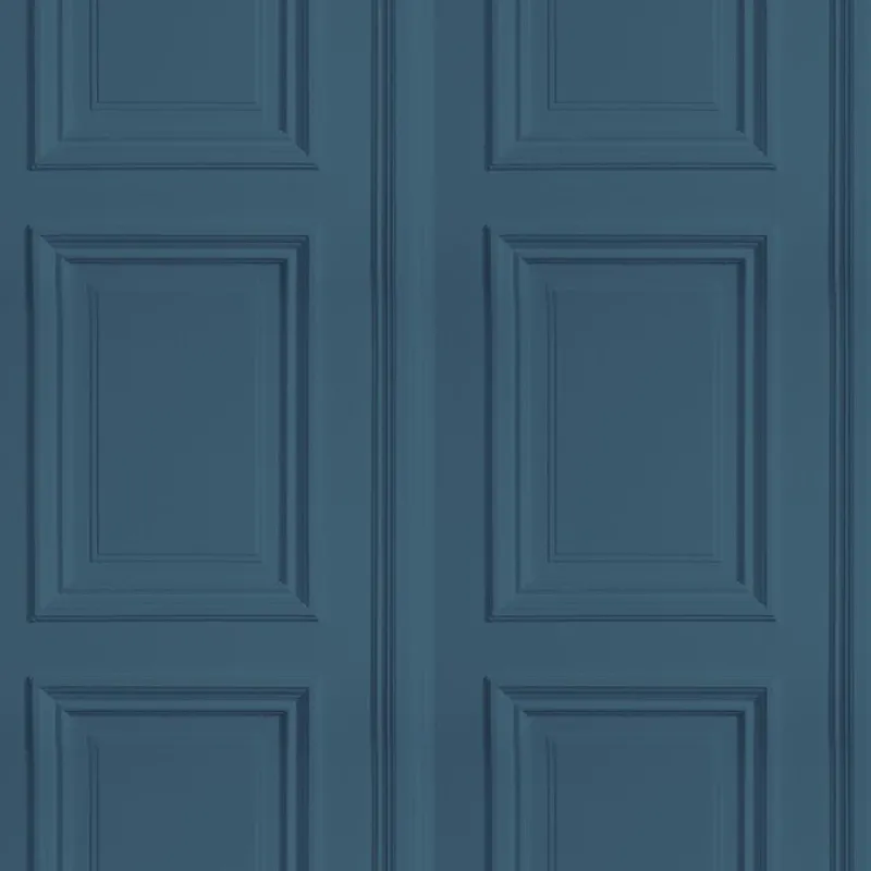 Hot Pamono Petrol Panelling Wallpaper