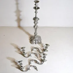 Pamono Pewter 5-Arm Candleholder, 1940s