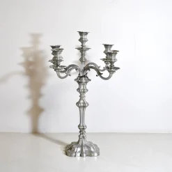 Pamono Pewter 5-Arm Candleholder, 1940s