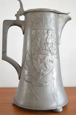 Clearance Pamono Pewter Ceremonial Jug with Berlin Coat of Arms from Kayser, 1900s