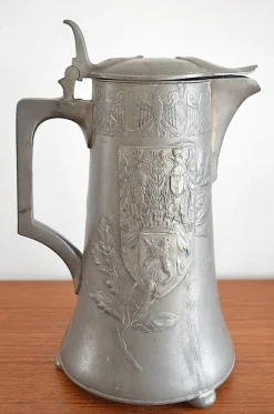 Clearance Pamono Pewter Ceremonial Jug with Berlin Coat of Arms from Kayser, 1900s