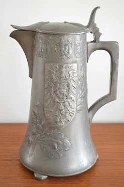Clearance Pamono Pewter Ceremonial Jug with Berlin Coat of Arms from Kayser, 1900s
