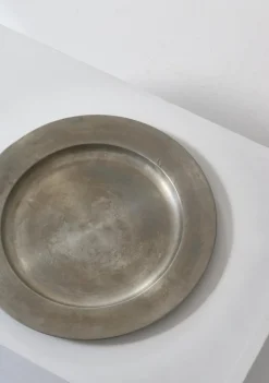 Pamono Pewter Charger Plates from Svenskt Tenn, Sweden, 1950s, Set of 6><noscript><img width=