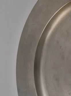 Pamono Pewter Charger Plates from Svenskt Tenn, Sweden, 1950s, Set of 6><noscript><img width=