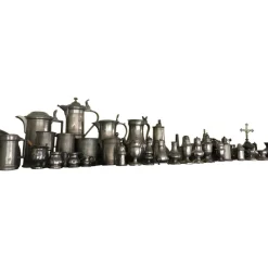 Hot Pamono Pewter Collection Off 47 Items for 1 Price 18th and 19th Century!, 1800, Set of 43