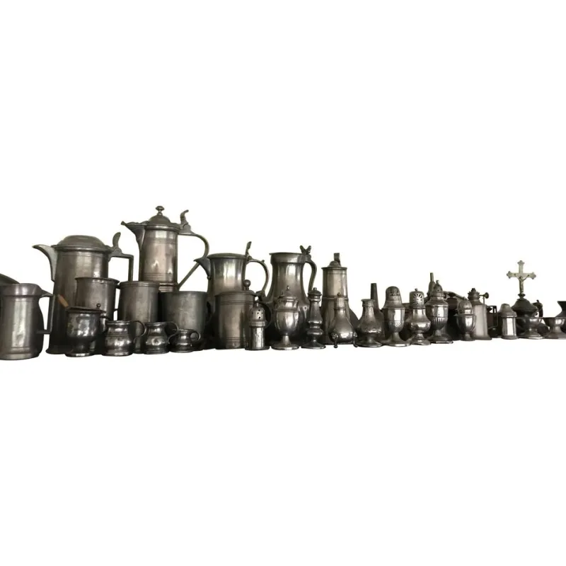 Hot Pamono Pewter Collection Off 47 Items for 1 Price 18th and 19th Century!, 1800, Set of 43