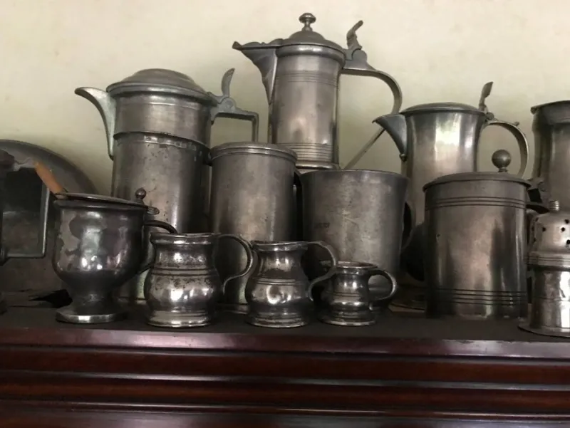 Hot Pamono Pewter Collection Off 47 Items for 1 Price 18th and 19th Century!, 1800, Set of 43