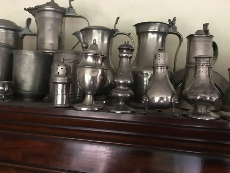 Hot Pamono Pewter Collection Off 47 Items for 1 Price 18th and 19th Century!, 1800, Set of 43