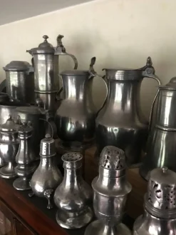 Hot Pamono Pewter Collection Off 47 Items for 1 Price 18th and 19th Century!, 1800, Set of 43