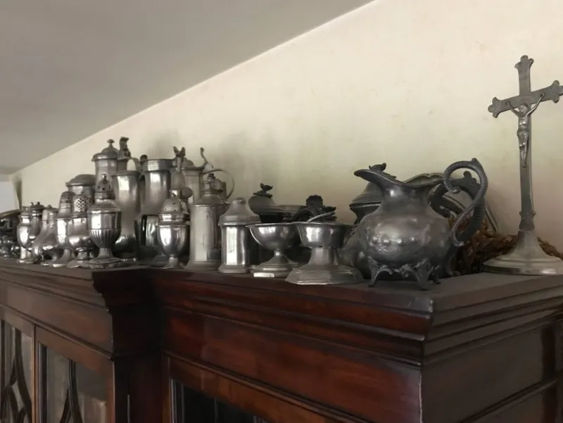 Hot Pamono Pewter Collection Off 47 Items for 1 Price 18th and 19th Century!, 1800, Set of 43
