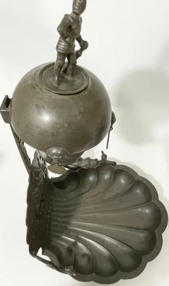 Pamono Pewter Fountain with Scene of Saint George and the Dragon><noscript><img width=