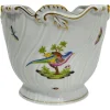 Best Pamono Pheasant Pattern Porcelain Cachepot from Herend