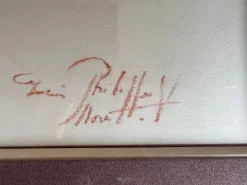 Pamono Philippe Moretti, Three Children, Original Sanguine Drawing, 1979><noscript><img width=