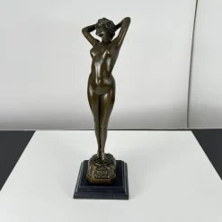 Sale Pamono Philips, Art Deco Sculpture of a Nude Woman, 20th Century, Bronze
