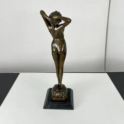 Sale Pamono Philips, Art Deco Sculpture of a Nude Woman, 20th Century, Bronze