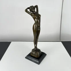 Sale Pamono Philips, Art Deco Sculpture of a Nude Woman, 20th Century, Bronze