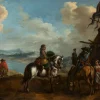 Hot Pamono Philips Wouwerman, Dutch Landscape, 1660, Oil on Panel