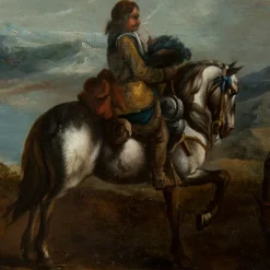 Hot Pamono Philips Wouwerman, Dutch Landscape, 1660, Oil on Panel