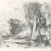 Sale Pamono Philosopher Standing with Two Figures - Original Etching by G.B. Tiepolo 1740s