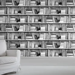 Discount Pamono Photocopy Bookshelf Wallpaper