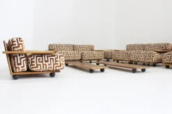 Pamono Pianura Sofa Set by Mario Bellini for Cassina, 1970s, Set of 10> Living Room Sets