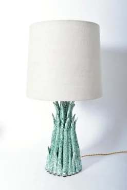 Discount Pamono Pico Green White Ceramic Lamp by Barracuda Interiors