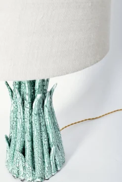 Discount Pamono Pico Green White Ceramic Lamp by Barracuda Interiors