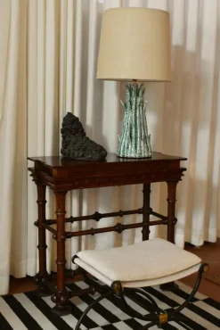 Discount Pamono Pico Green White Ceramic Lamp by Barracuda Interiors