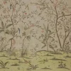 Sale Pamono Pictorial Rug in Green and Taupe from R&K Principal Jahanshah Nazmiyal