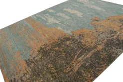 Pamono Pictorial Rug in Sky Blue from R&K Principal Jahanshah Nazmiyal> Carpets & Textiles|Carpets & Textiles