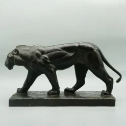 Online Pamono Piero Palozzolo, Striding Panther, 1920s-1940s, Bronze