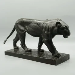 Online Pamono Piero Palozzolo, Striding Panther, 1920s-1940s, Bronze