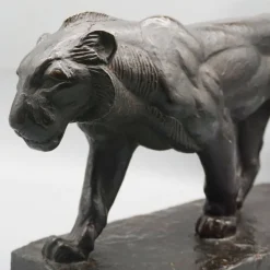 Online Pamono Piero Palozzolo, Striding Panther, 1920s-1940s, Bronze