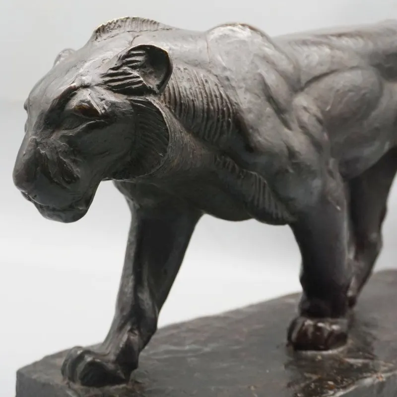 Online Pamono Piero Palozzolo, Striding Panther, 1920s-1940s, Bronze