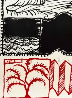 Pamono Pierre Alechinsky, Paysage déplié, 1995, Lithograph><noscript><img width=