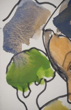 Discount Pamono Pierre Ambrogiani, The Peasant Woman, Original Signed Watercolor