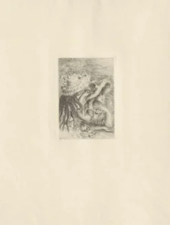 Pamono Pierre Auguste Renoir, Le Chapeau Epinglé, Etching, 1921> Old Masters