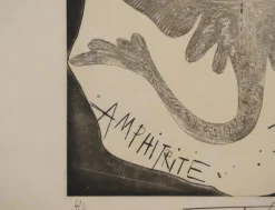 Pamono Pierre-Yves Trémois, Grande Amphitrite, Original Signed Engraving><noscript><img width=