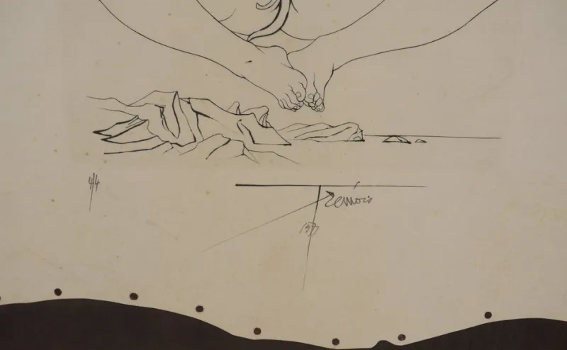 Pamono Pierre-Yves Trémois, Maritime Ecstasy, Original Signed Engraving> Prints & Multiples