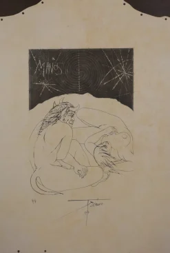 Pamono Pierre-Yves Trémois, Minos, Original Signed Engraving> Prints & Multiples